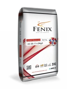 Nawóz wiosenny do trawy FENIX Balanced Spring 40%MU  22-05-11+2MgO długodziałający 20kg 