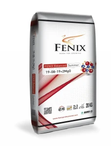Nawóz letni  do trawy FENIX Balanced Summer   19-8-18+2MgO 40%MU długodziałający. 
